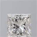 Natural Diamond 1.20 Carats, Princess with  Cut, G Color, SI2 Clarity and Certified by GIA