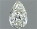 Natural Diamond 0.55 Carats, Pear with  Cut, J Color, VVS2 Clarity and Certified by IGI