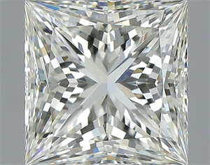 Picture of Natural Diamond 1.30 Carats, Princess with  Cut, J Color, VVS1 Clarity and Certified by GIA