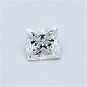 Diamante Natural 0.32 quilates, Princesa , Color E, claridad VS2 y certificado GIA