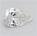 Natural Diamond 0.90 Carats, Pear with  Cut, G Color, VS1 Clarity and Certified by GIA