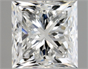 Natural Diamond 1.01 Carats, Princess with  Cut, G Color, VS2 Clarity and Certified by GIA