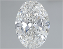 Natural Diamond 0.80 Carats, Oval with  Cut, F Color, VS1 Clarity and Certified by GIA