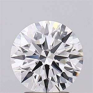 Picture of Lab Grown Diamond 2.76 Carats, Round with Ideal Cut, D Color, IF Clarity and Certified by IGI