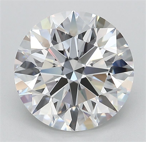 Picture of Lab Grown Diamond 3.10 Carats, Round with Ideal Cut, D Color, IF Clarity and Certified by IGI