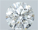 Natural Diamond 1.00 Carats, Round with Excellent Cut, H Color, SI2 Clarity and Certified by GIA