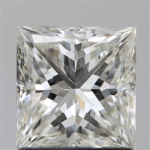 Picture of Natural Diamond 1.36 Carats, Princess with  Cut, I Color, VVS2 Clarity and Certified by GIA