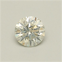 Natural Diamond 0.56 Carats, Round with Excellent Cut, L Color, SI2 Clarity and Certified by GIA