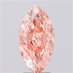 Picture of Lab Grown Diamond 3.07 Carats, Marquise with  Cut, Fancy Intense Pink Color, VVS2 Clarity and Certified by IGI