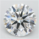 Lab Grown Diamond 3.02 Carats, Round with Ideal Cut, E Color, VVS1 Clarity and Certified by IGI