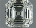 Natural Diamond 0.91 Carats, Asscher with  Cut, K Color, IF Clarity and Certified by IGI