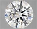 Lab Grown Diamond 1.03 Carats, Round with Ideal Cut, D Color, VS1 Clarity and Certified by IGI