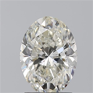 Picture of Natural Diamond 1.50 Carats, Oval with  Cut, J Color, SI1 Clarity and Certified by GIA