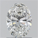 Diamante Natural 0.90 quilates, Ovalado , Color F, claridad SI1 y certificado GIA