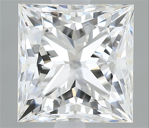 Picture of Natural Diamond 0.90 Carats, Princess with  Cut, G Color, VS1 Clarity and Certified by GIA