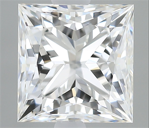 Picture of Natural Diamond 0.90 Carats, Princess with  Cut, G Color, VS1 Clarity and Certified by GIA