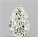 Natural Diamond 0.46 Carats, Pear with  Cut, J Color, I1 Clarity and Certified by IGI