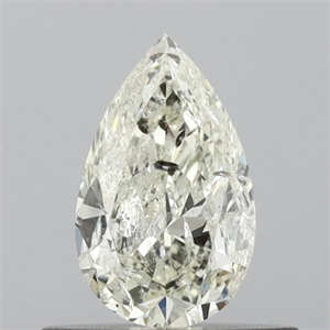 Picture of Natural Diamond 0.46 Carats, Pear with  Cut, J Color, I1 Clarity and Certified by IGI