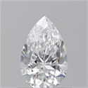 Diamante Natural 0.71 quilates, De pera , Color D, claridad VS1 y certificado GIA