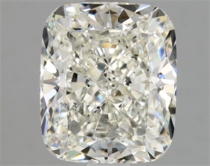 Foto Diamante Natural 1.71 quilates, Del cojín , Color J, claridad SI1 y certificado GIA de