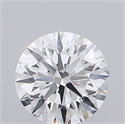 Lab Grown Diamond 1.51 Carats, Round with Ideal Cut, D Color, VVS2 Clarity and Certified by IGI