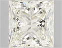 Natural Diamond 0.90 Carats, Princess with  Cut, K Color, VS1 Clarity and Certified by GIA