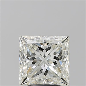 Foto Diamante Natural 3.21 quilates, Princesa , Color K, claridad VS2 y certificado GIA de