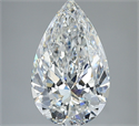 Diamante Natural 3.52 quilates, De pera , Color G, claridad SI1 y certificado GIA