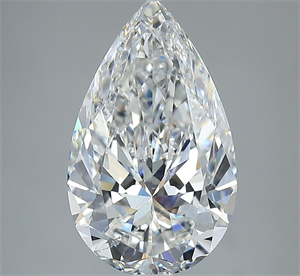 Foto Diamante Natural 3.52 quilates, De pera , Color G, claridad SI1 y certificado GIA de