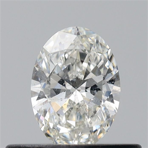 Picture of Natural Diamond 0.31 Carats, Oval with  Cut, H Color, SI2 Clarity and Certified by GIA