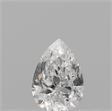 Natural Diamond 0.12 Carats, Pear with  Cut, D Color, VS2 Clarity and Certified by IGI