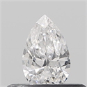 Natural Diamond 0.23 Carats, Pear with  Cut, D Color, SI2 Clarity and Certified by IGI