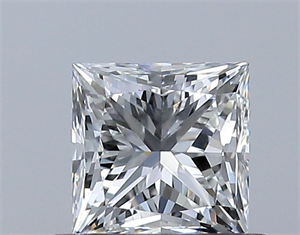 Foto Diamante Natural 0.54 quilates, Princesa , Color G, claridad VVS1 y certificado GIA de