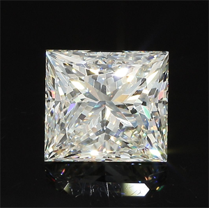 Picture of Natural Diamond 3.96 Carats, Princess with  Cut, N Color, VS2 Clarity and Certified by GIA