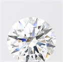 Lab Grown Diamond 5.06 Carats, Round with Ideal Cut, F Color, VS1 Clarity and Certified by IGI