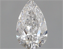 Natural Diamond 0.32 Carats, Pear with  Cut, D Color, VS2 Clarity and Certified by GIA