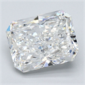 Diamante Natural 2.01 quilates, Radiante , Color F, claridad VS2 y certificado GIA