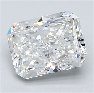 Foto Diamante Natural 2.01 quilates, Radiante , Color F, claridad VS2 y certificado GIA de