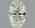 Natural Diamond 1.01 Carats, Oval with  Cut, K Color, SI2 Clarity and Certified by GIA