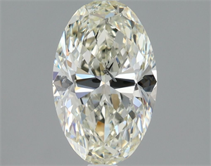 Picture of Natural Diamond 1.01 Carats, Oval with  Cut, K Color, SI2 Clarity and Certified by GIA