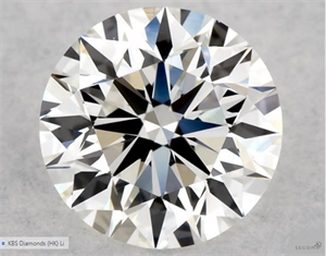 Foto Diamante Natural 0.56 quilates, Redondo , Color G, claridad VVS2 y certificado GIA de