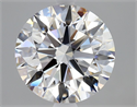 Natural Diamond 3.22 Carats, Round with Excellent Cut, E Color, VVS2 Clarity and Certified by GIA