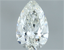 Natural Diamond 0.50 Carats, Pear with  Cut, H Color, SI1 Clarity and Certified by GIA