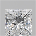 Natural Diamond 1.02 Carats, Princess with  Cut, E Color, VS1 Clarity and Certified by GIA