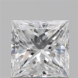 Picture of Natural Diamond 1.02 Carats, Princess with  Cut, E Color, VS1 Clarity and Certified by GIA