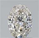 Natural Diamond 0.70 Carats, Oval with  Cut, H Color, VS1 Clarity and Certified by GIA