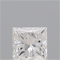 Natural Diamond 0.35 Carats, Princess with  Cut, E Color, I1 Clarity and Certified by GIA