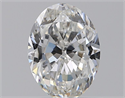 Natural Diamond 0.90 Carats, Oval with  Cut, F Color, VVS2 Clarity and Certified by GIA