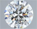 Natural Diamond 0.69 Carats, Round with Very Good Cut, I Color, VVS2 Clarity and Certified by IGI