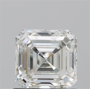 Picture of Natural Diamond 1.01 Carats, Asscher with  Cut, I Color, VS1 Clarity and Certified by GIA